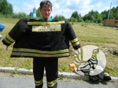Пожарная команда заповедника "Присурский" приняла участие в республиканском смотре-конкурсе