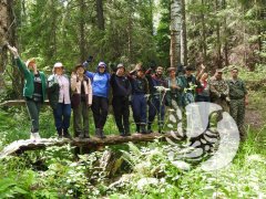 Волонтеры на экотропе в "Присурском": приложили усилия, приобрели знания
